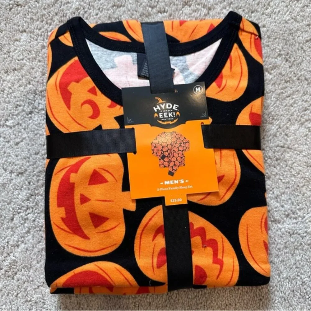 Target Hyde & Eek! | 2-Piece Family Sleep Set Pumpkins Print | Size Medium